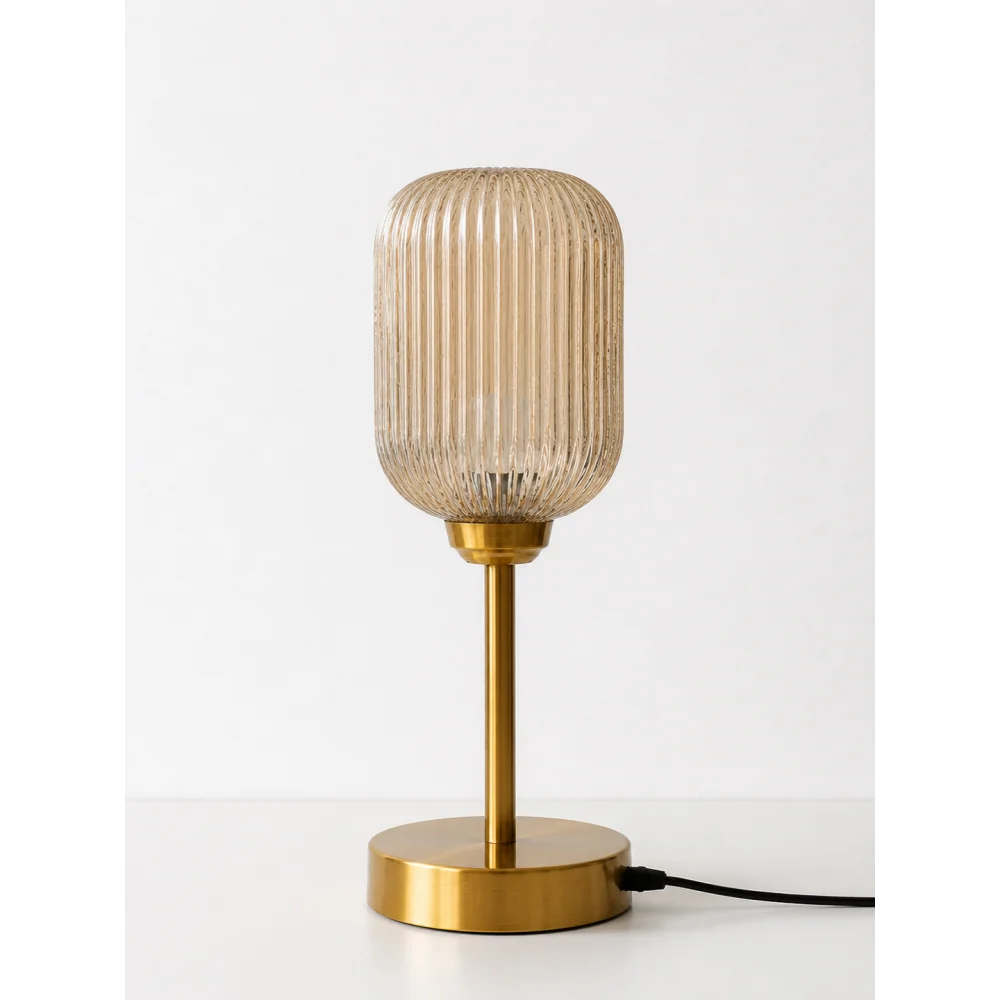 Elara Ribbed Cylinder Table Lamp | SKE-1500010_ERCTL
