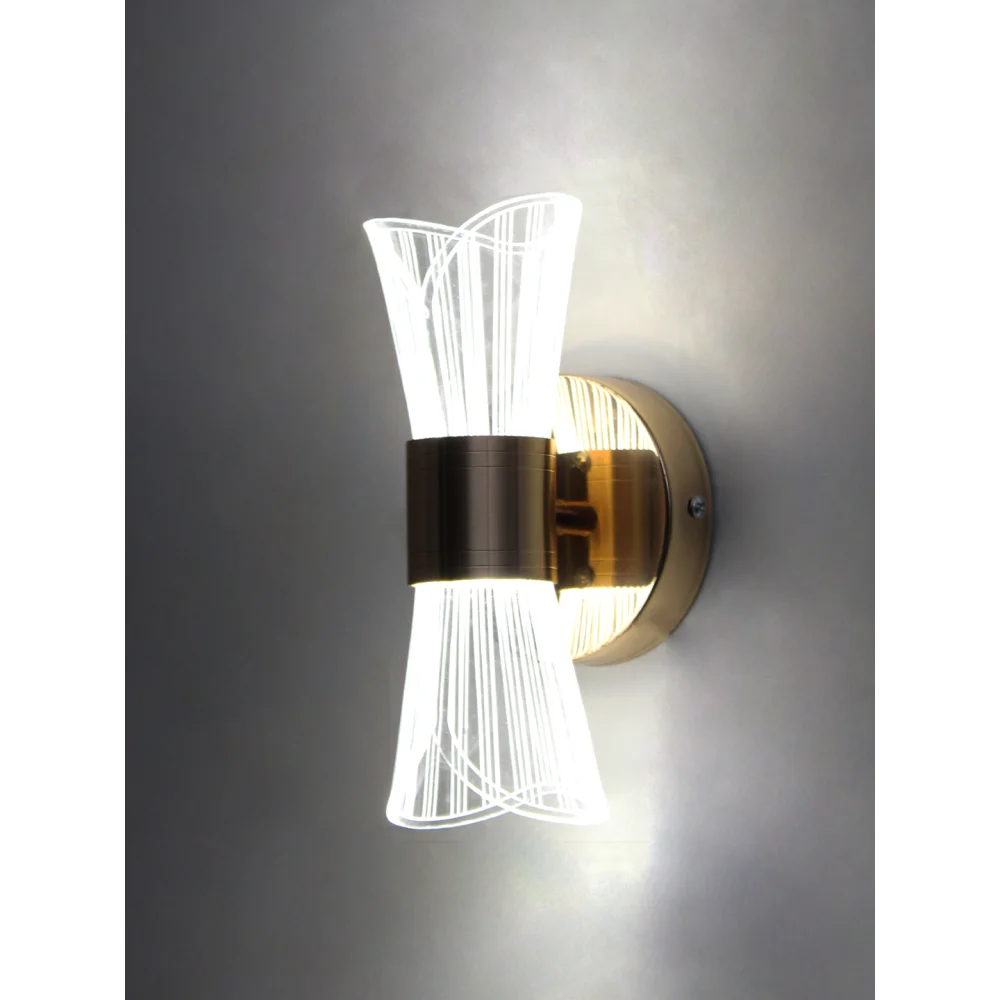 Luxury Modern LED Wall Sconce – Etched Acrylic Design |  SKE-140061
