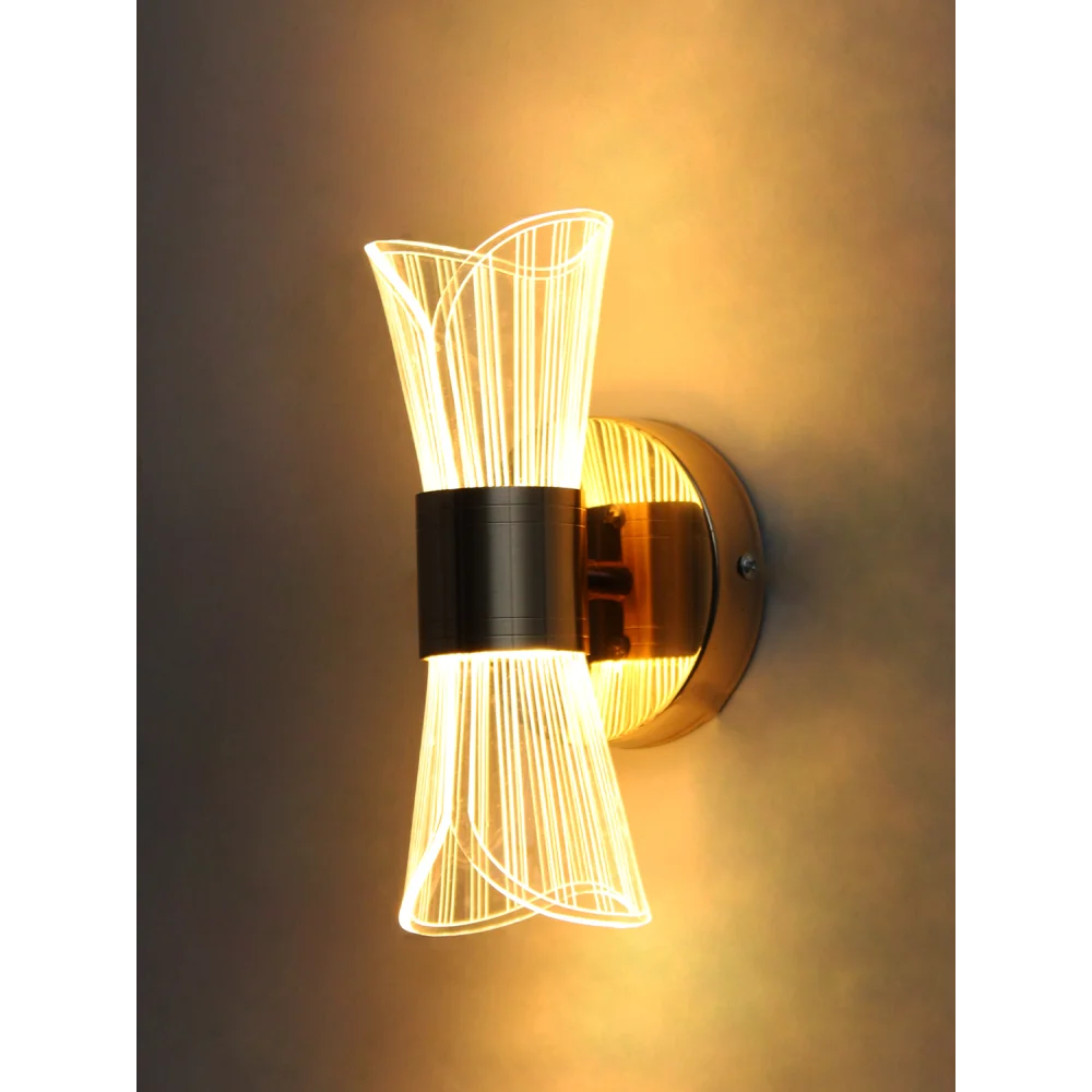 Luxury Modern LED Wall Sconce – Etched Acrylic Design |  SKE-140061