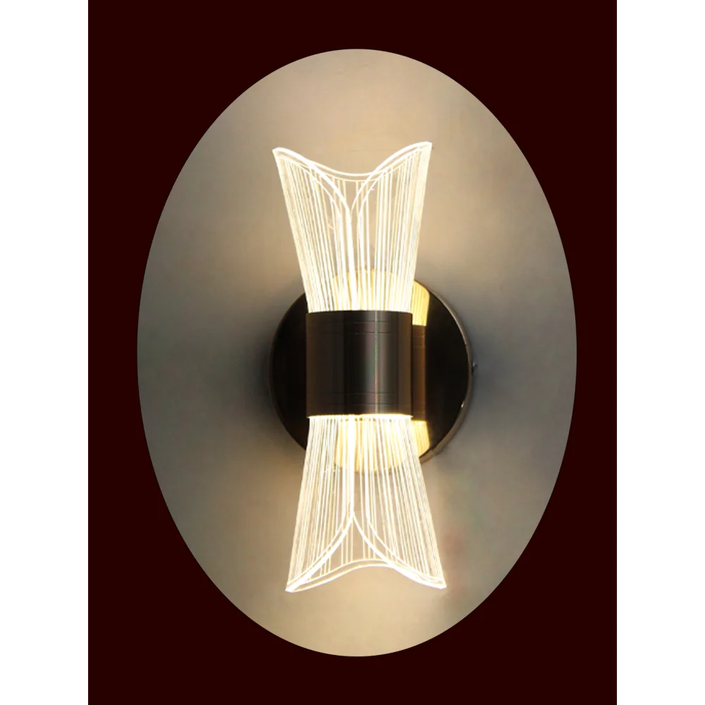 Luxury Modern LED Wall Sconce – Etched Acrylic Design |  SKE-140061