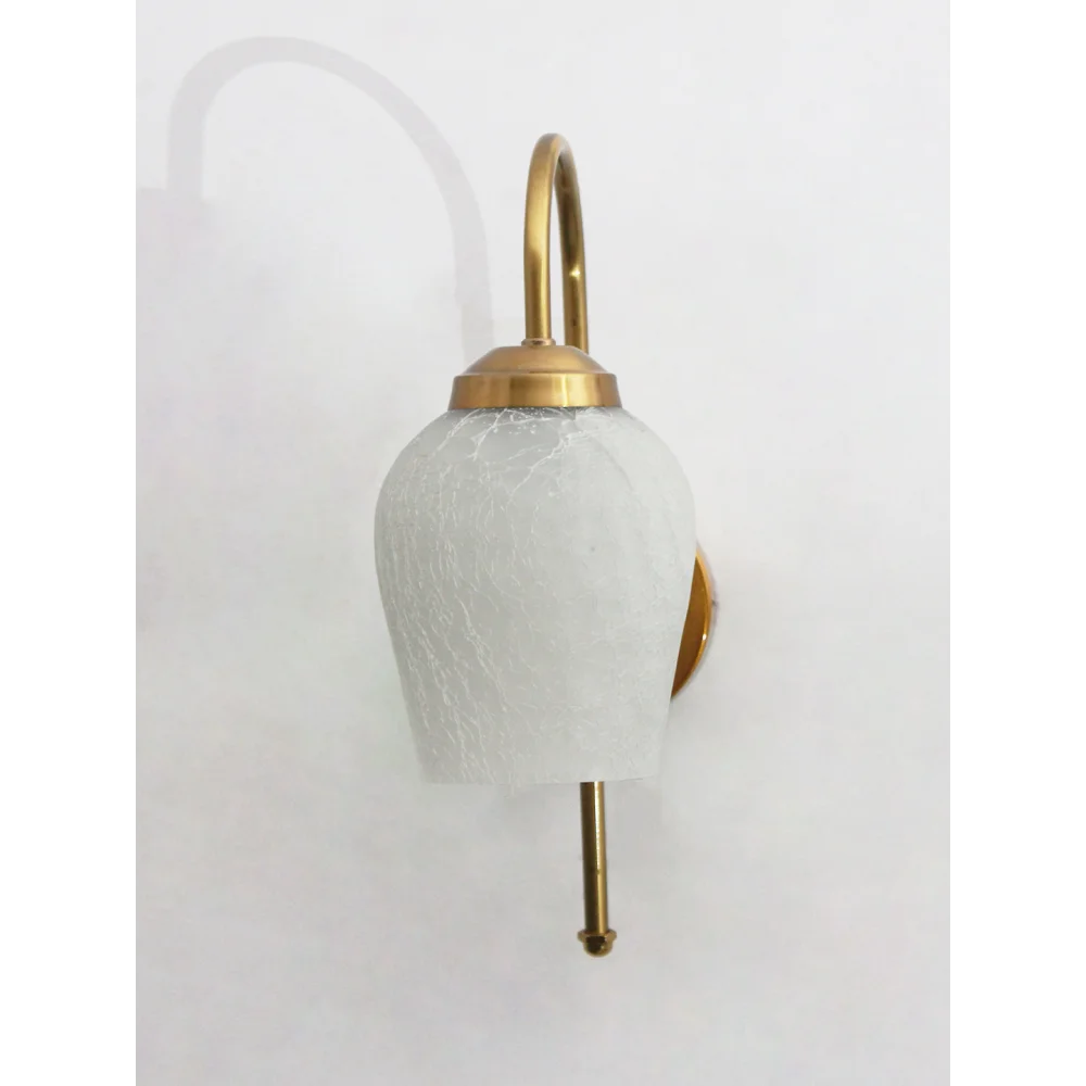 Vintage Crackle Glass Wall Sconce | SKE-140060