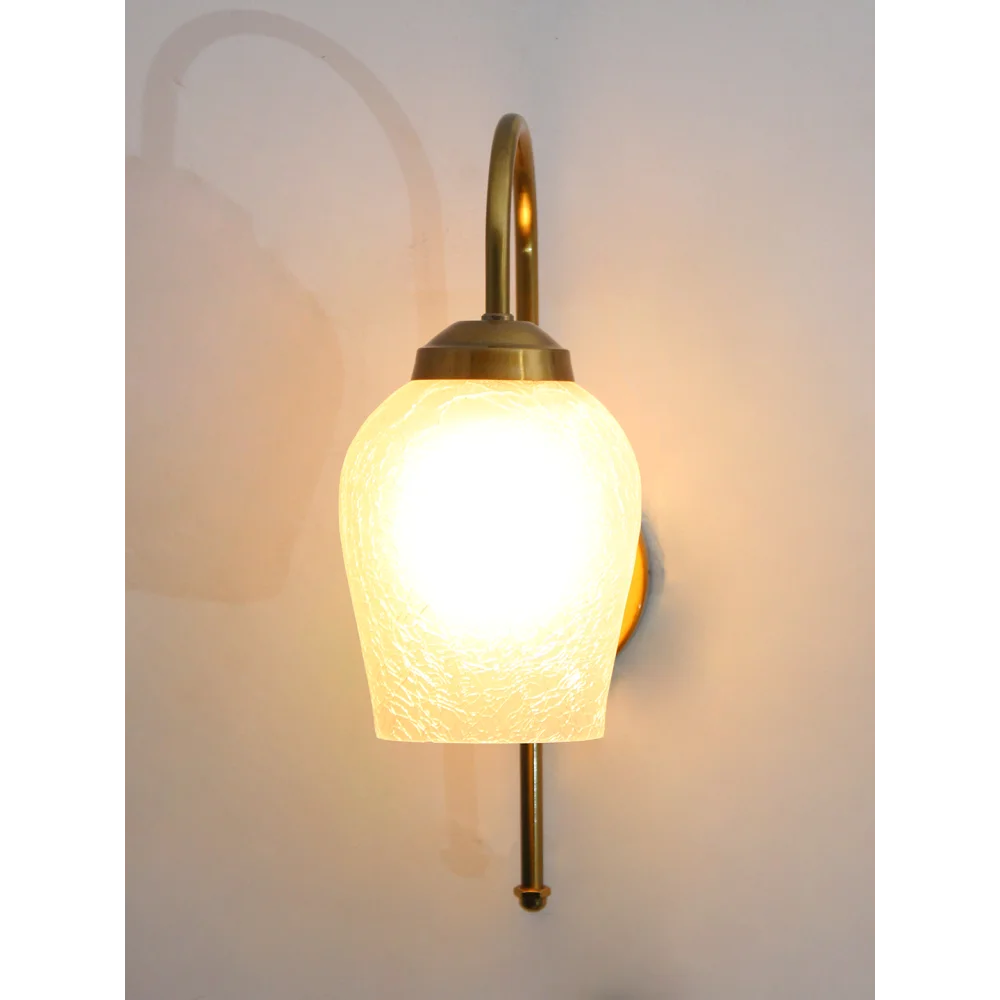 Vintage Crackle Glass Wall Sconce | SKE-140060