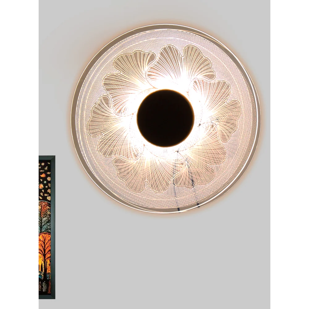 Modern Round Floral LED Ceiling Light for Bedroom & Living Room |  SKE-140054_LEDS