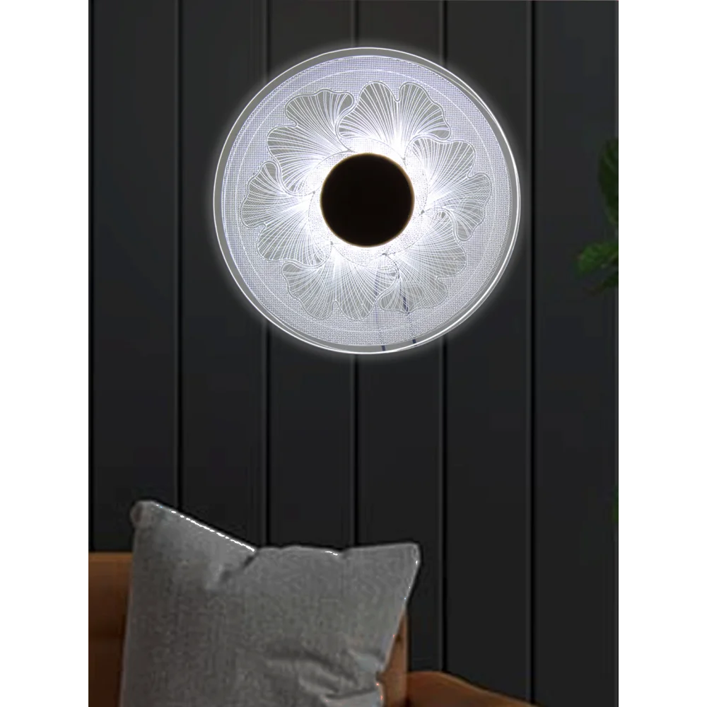 Modern Round Floral LED Ceiling Light for Bedroom & Living Room |  SKE-140054_LEDS