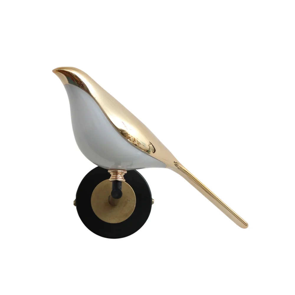 Elegant Golden Bird-Shaped Wall Light for Bedroom & Living Room | SKE-140053_LEDBS