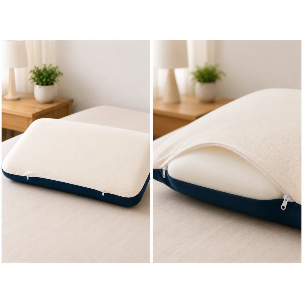 Memory Foam Pillow (With FREE Bamboo Towel)