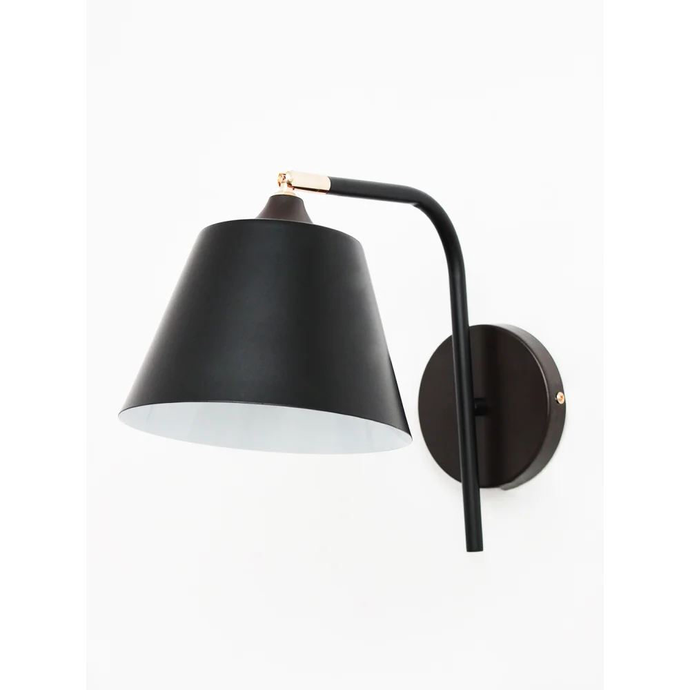 Modern Black Wall Light with Adjustable Shade for Living Room | SKE-140049