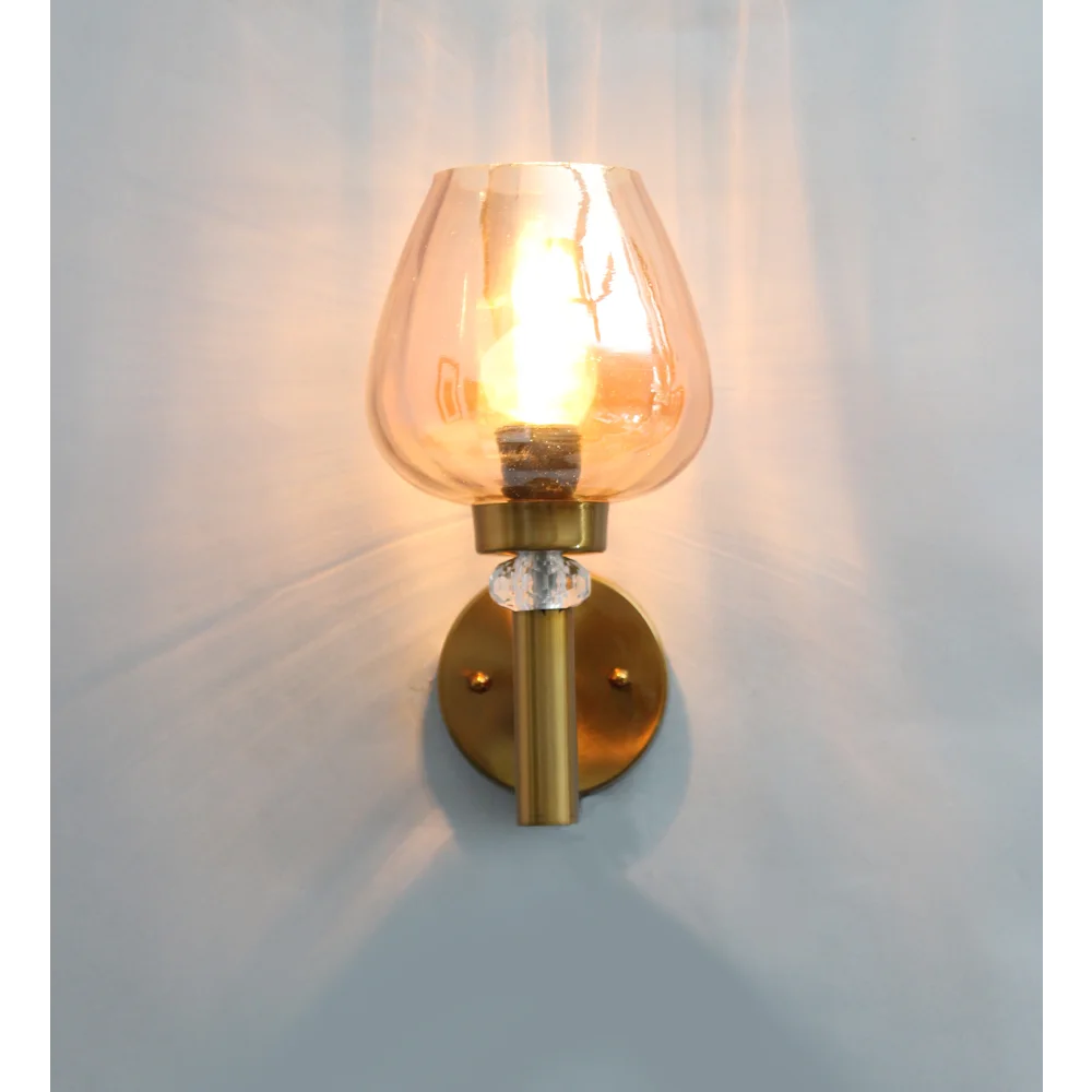 Enhance your space with Golden Wall Light with Luster Glass | SKE-140041_GWL