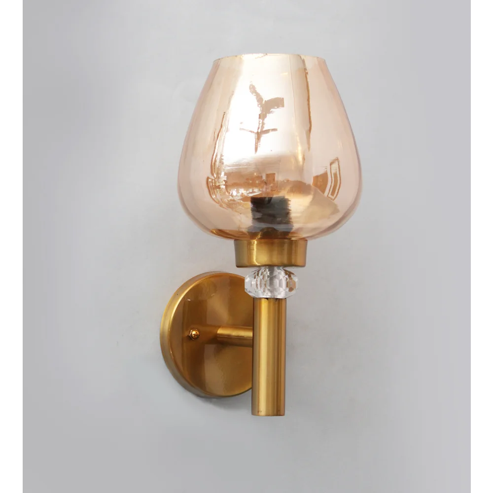 Enhance your space with Golden Wall Light with Luster Glass | SKE-140041_GWL