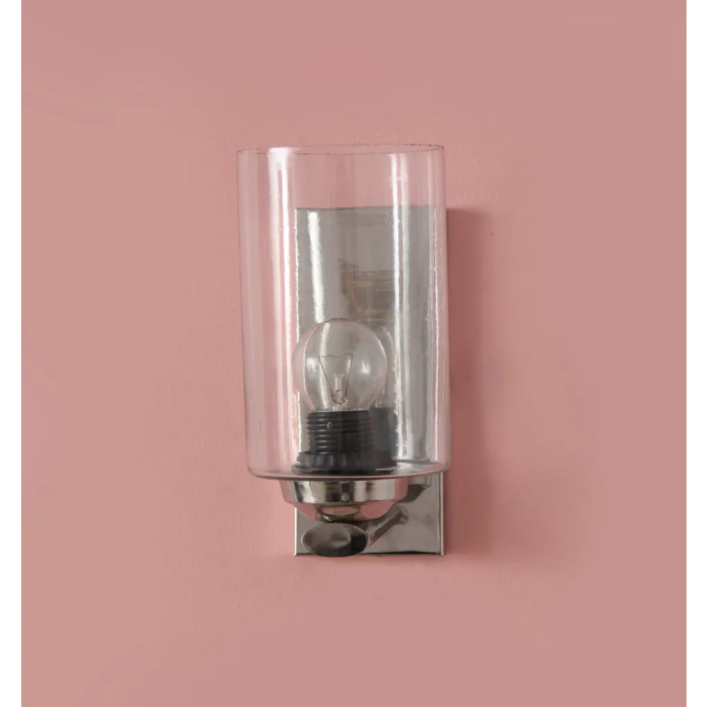 Fancy Wall Light Chrome Finish With Crystal Clear Glass | SKE-140028_FWL