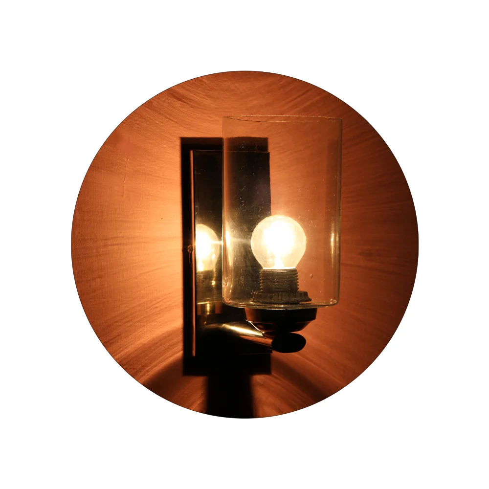 Fancy Wall Light Chrome Finish With Crystal Clear Glass | SKE-140028_FWL