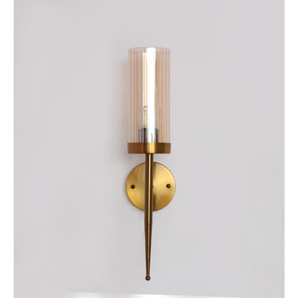 Imperial Amber Tumbler Wall Sconce Light | SKE-140002-IAT