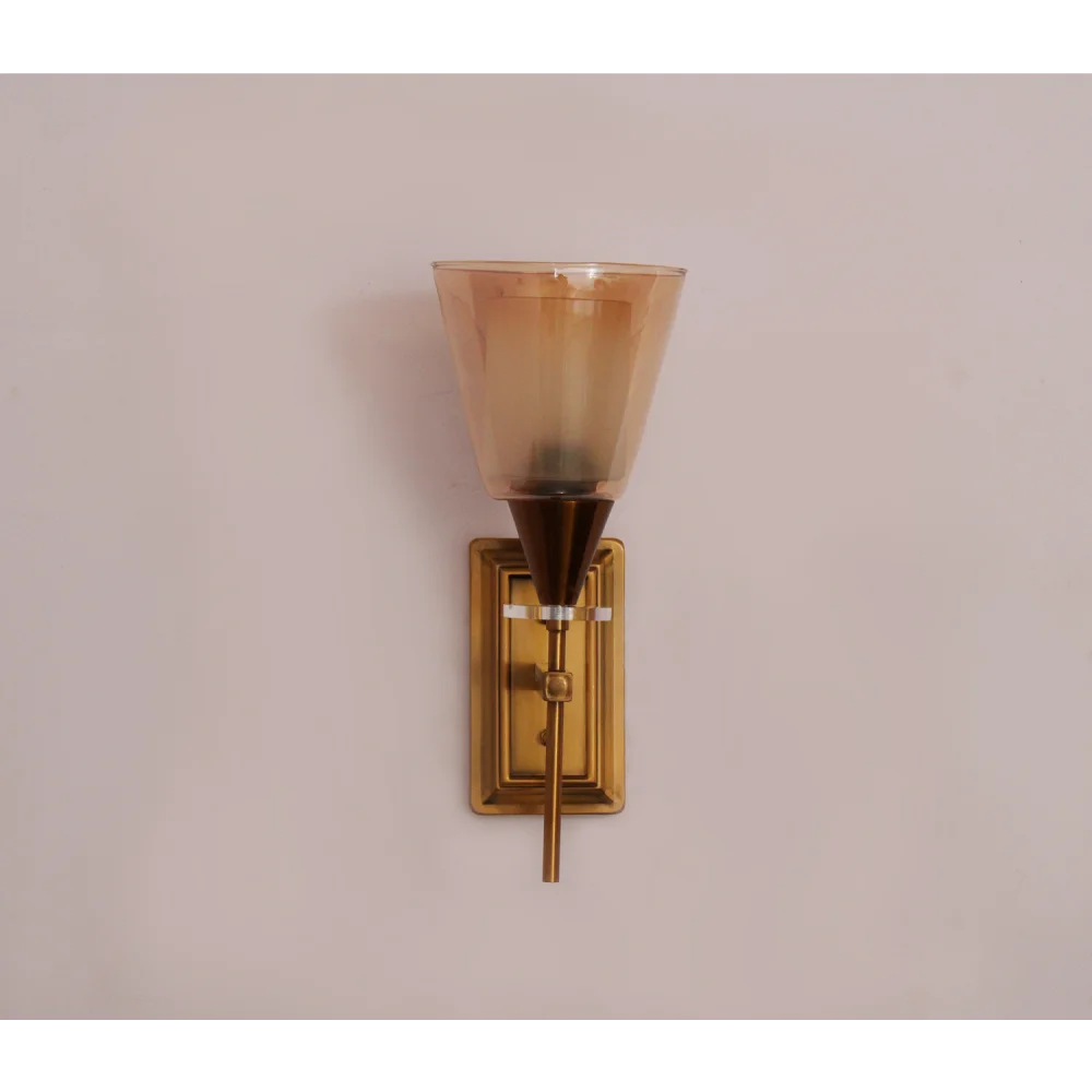 Classic Cone Double Shaded Wall Light For Living And Bedroom | SKE-140033