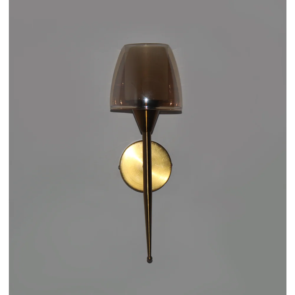 Antique Brass Wall Sconce with Double Shaded Glass | SKE-140023 DSWS