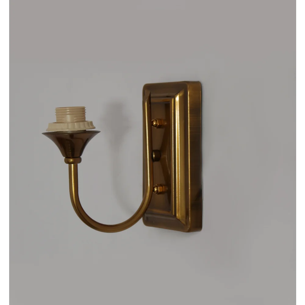 Brass Finish Wall Sconce with Double Shaded Glass | SKE-140022 BFWSDSG