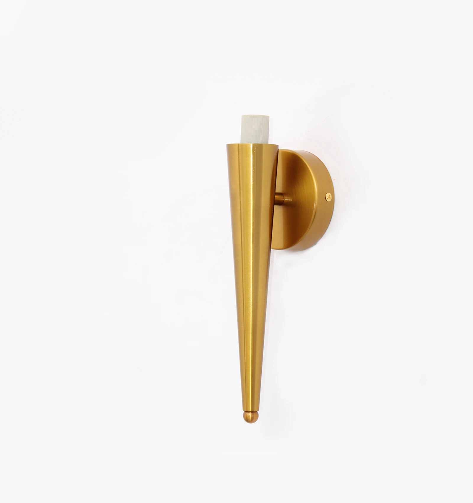 Mashal Fancy Wall Light in Brass Finish with Milky White Glass | SKE-140021_MWL
