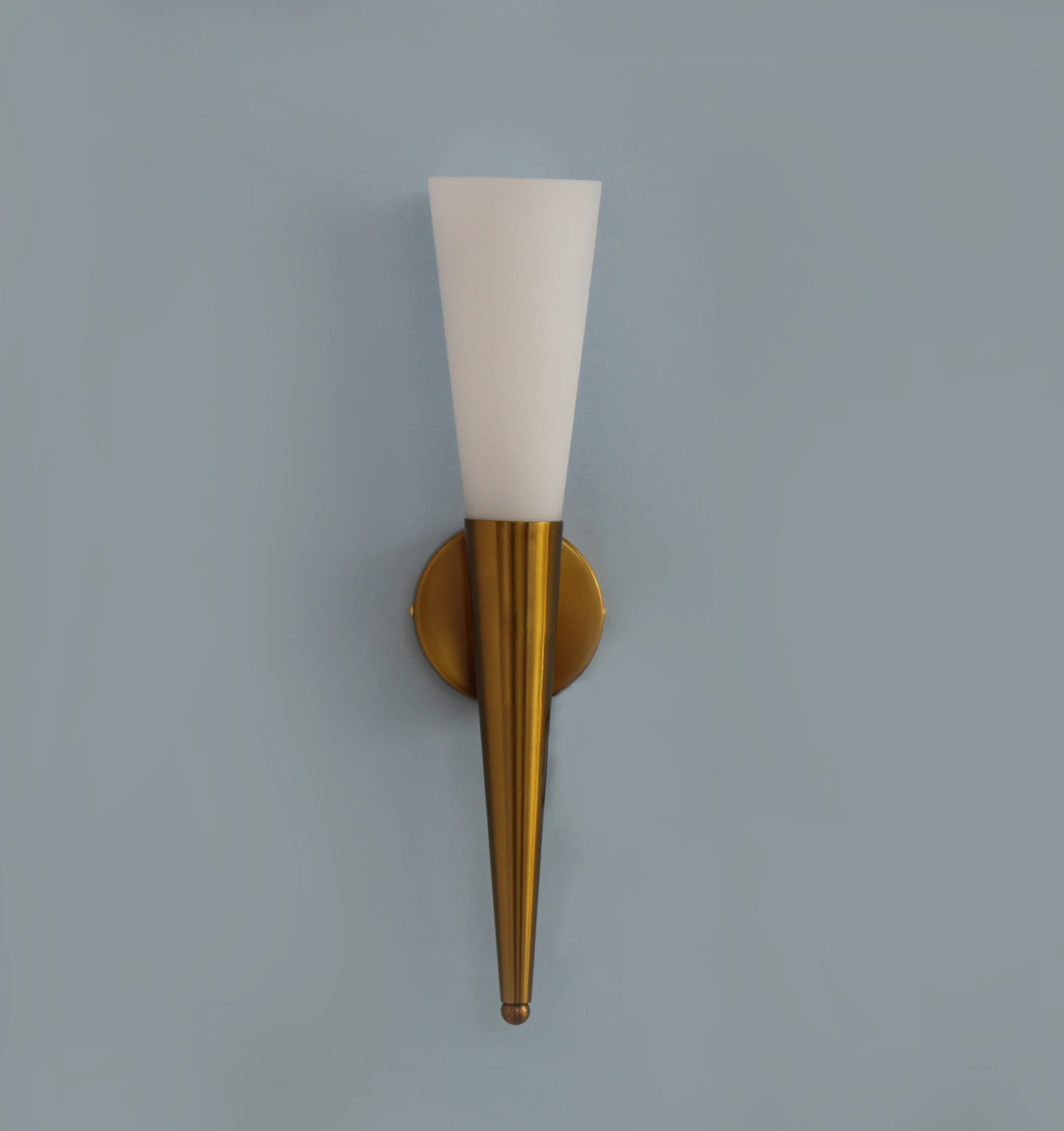 Mashal Fancy Wall Light in Brass Finish with Milky White Glass | SKE-140021_MWL