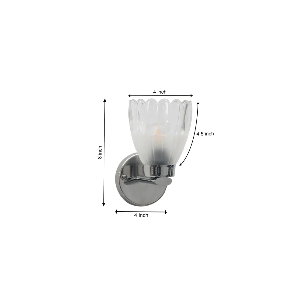Decorative Chrome Finish Wall Light For Bedroom | SKE-140017_1 CFG
