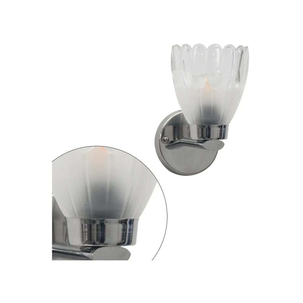 Decorative Chrome Finish Wall Light For Bedroom | SKE-140017_1 CFG
