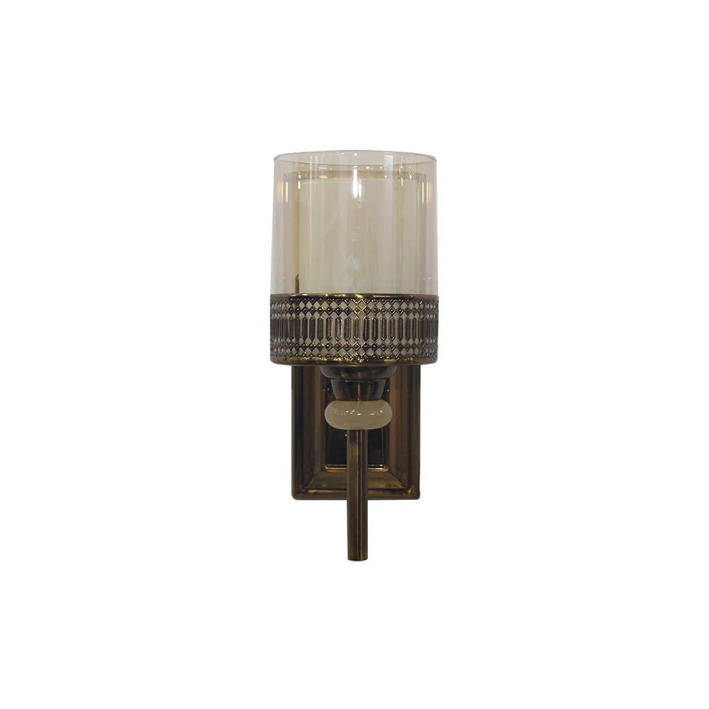 Modern Wall Sconce with Brass Finish For Living Room | SKE-140015 AFCGWLS
