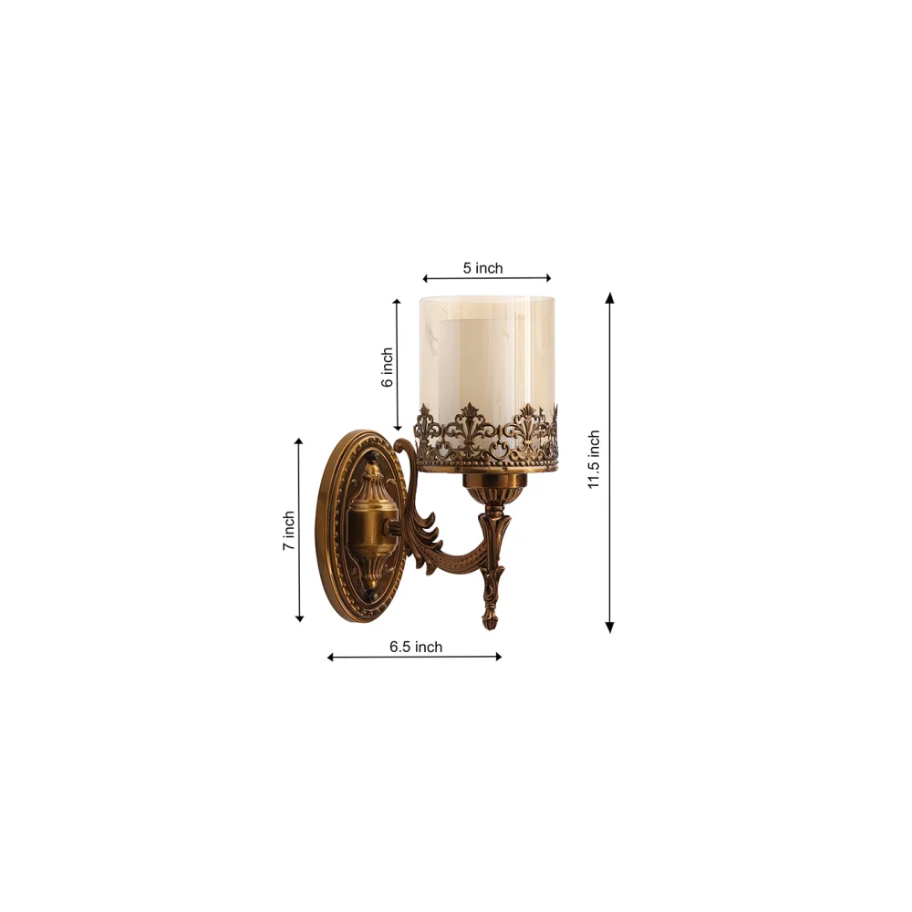 Decorative Wall Light With Ornate Design For Living Room | SKE-140011/1