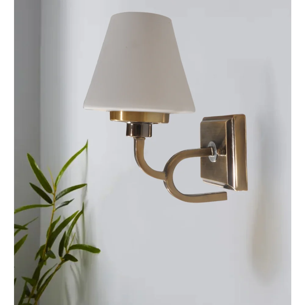 Enhance your space Toned White Glass Wall Light | SKE-140008/1