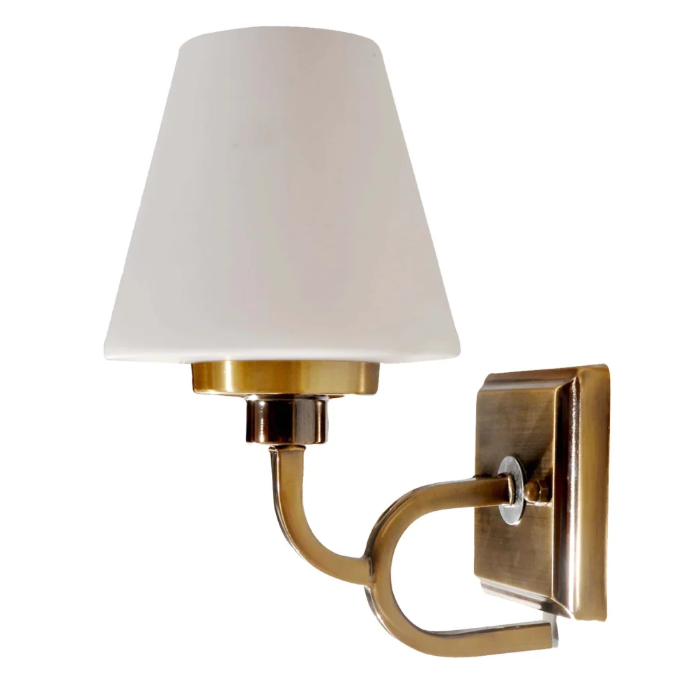 Enhance your space Toned White Glass Wall Light | SKE-140008/1