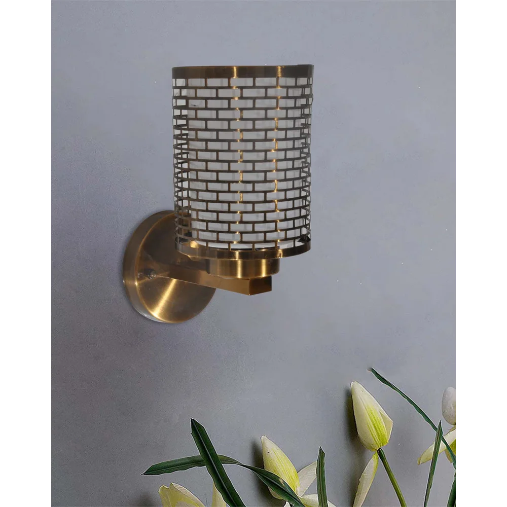 Elevate Your Home Decor Stylish Brick Jali Wall Light | SKE-140005/1