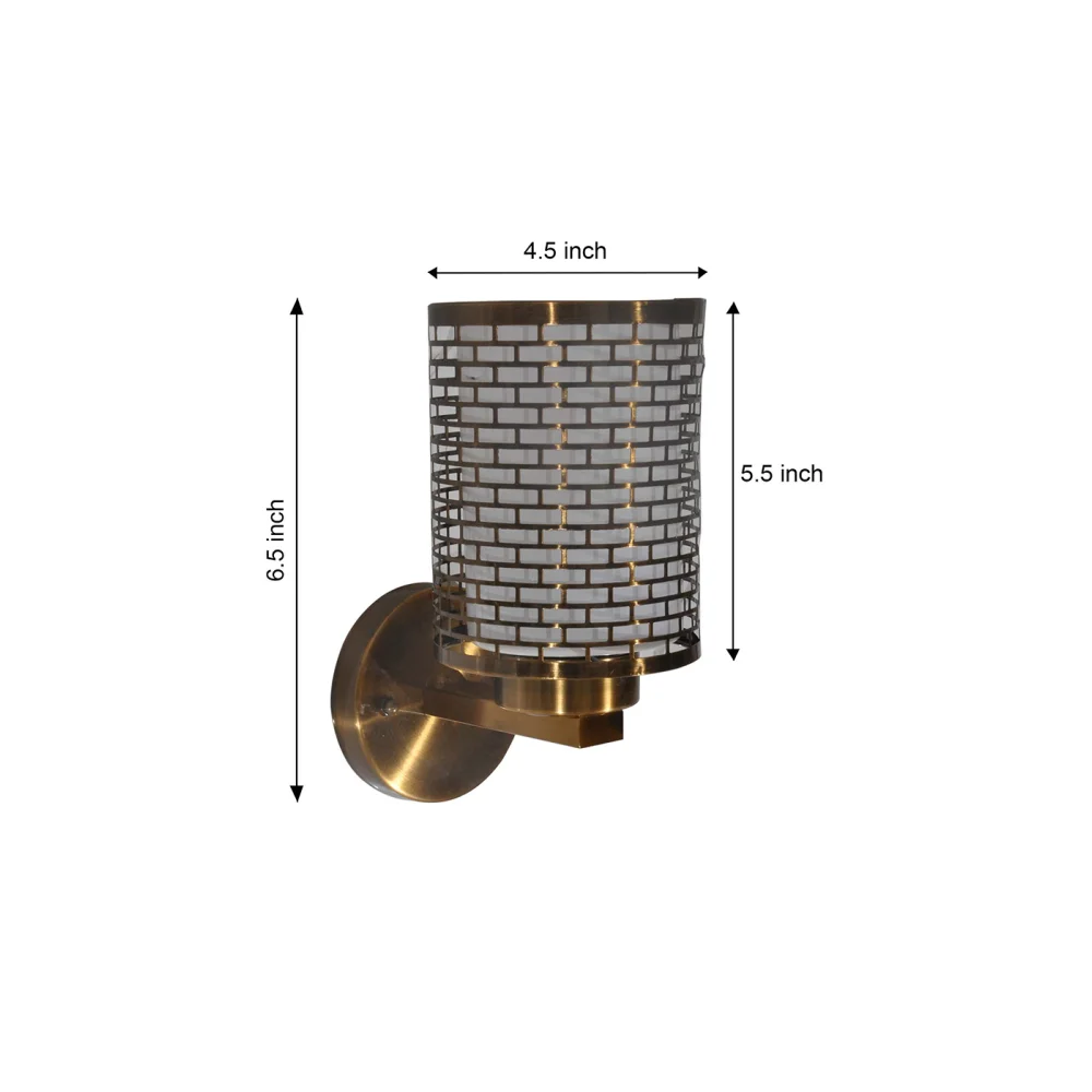 Elevate Your Home Decor Stylish Brick Jali Wall Light | SKE-140005/1