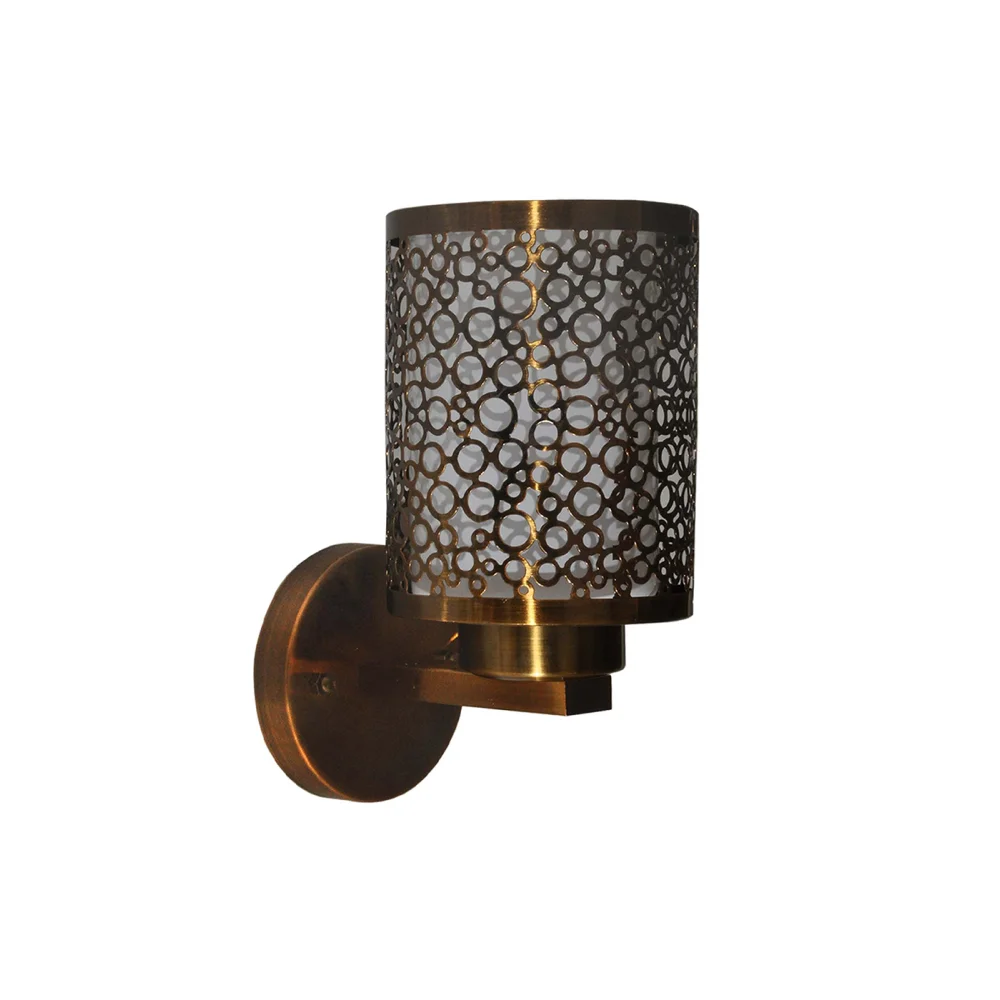 Elevate Your Space with the Circular Trellis Jali Wall Light | SKE-140004/1