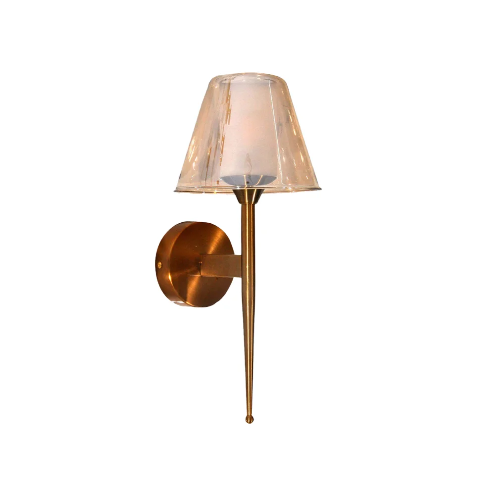 Torchiere Mashaal Wall Sconce, with Pure Glass Shade | SKE-140001/ 1