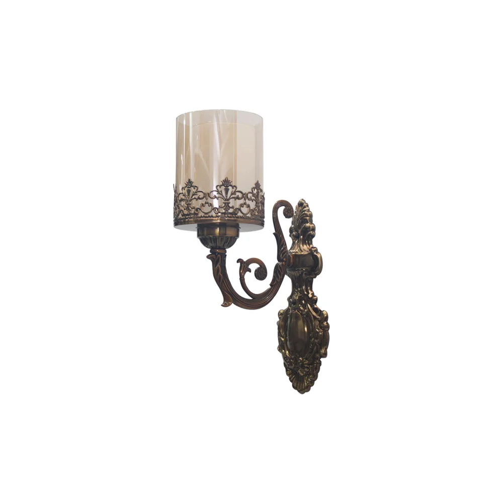 Decorative Brass Finish Wall Light For Living And Bedroom| SKE-140014/ 1 CWMWSL
