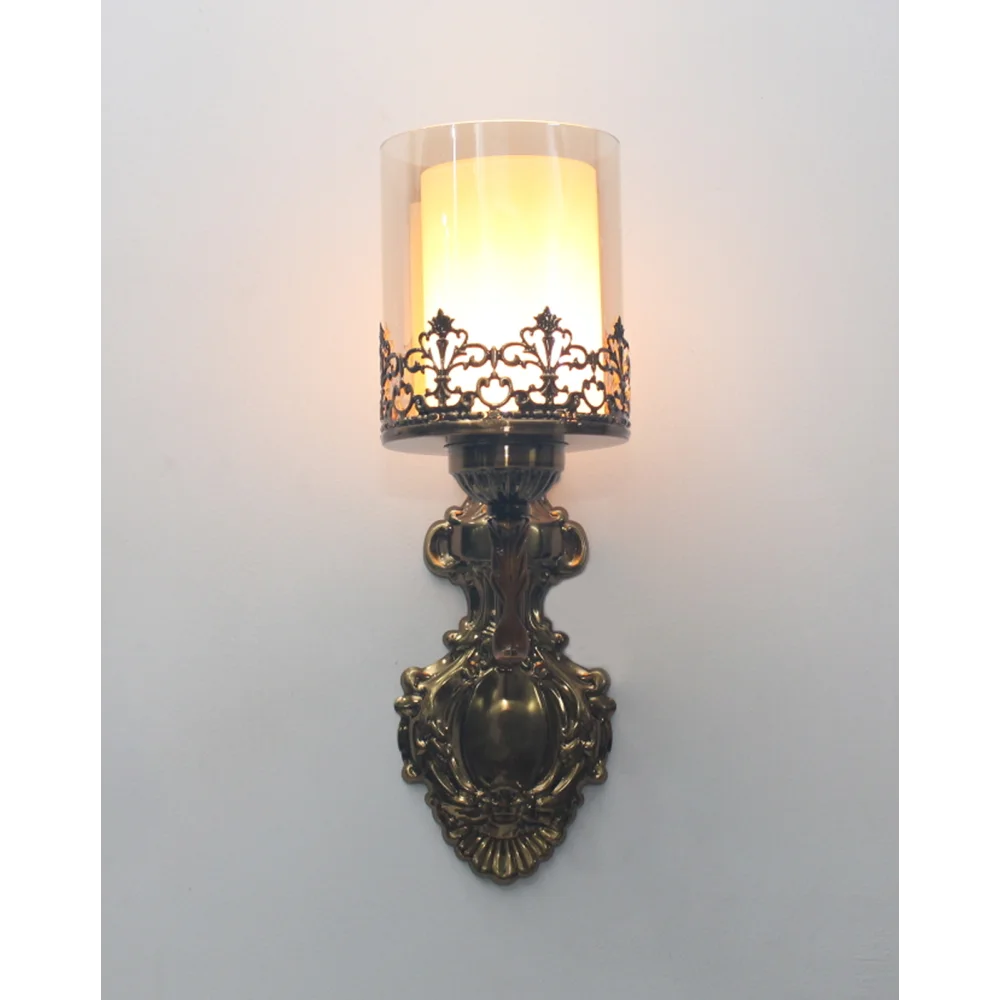 Decorative Brass Finish Wall Light For Living And Bedroom| SKE-140014/ 1 CWMWSL