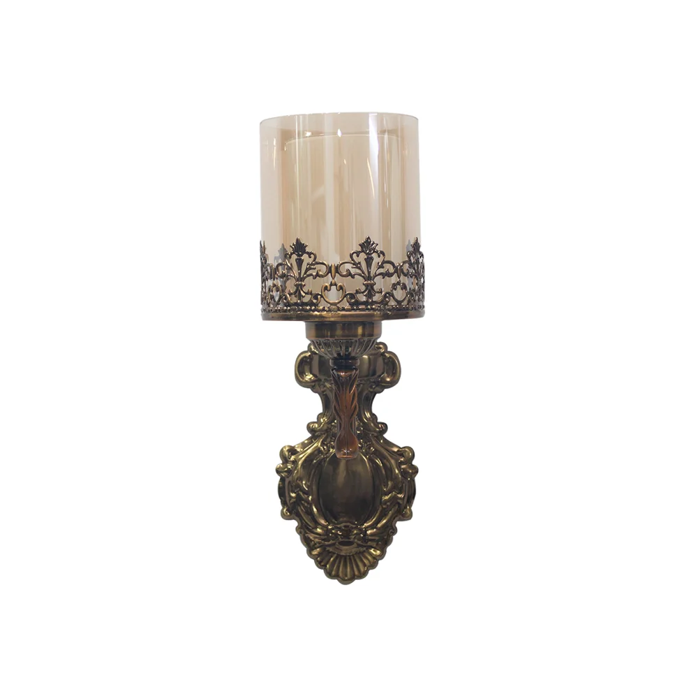 Decorative Brass Finish Wall Light For Living And Bedroom| SKE-140014/ 1 CWMWSL