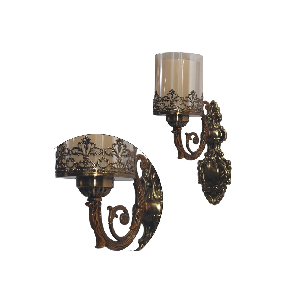Decorative Brass Finish Wall Light For Living And Bedroom| SKE-140014/ 1 CWMWSL