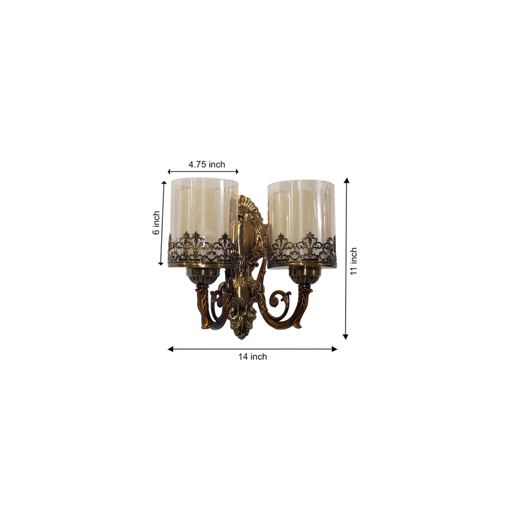 Classic Double Arm Wall Light for Living Room | SKE-140014/2 DACWL