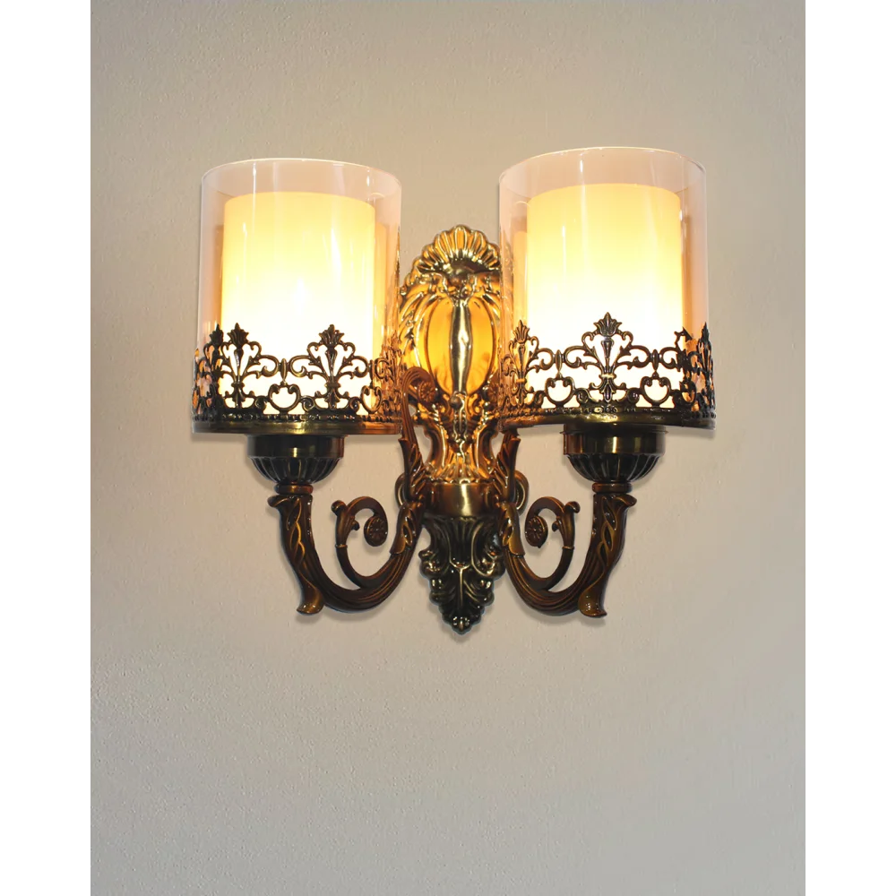 Classic Double Arm Wall Light for Living Room | SKE-140014/2 DACWL