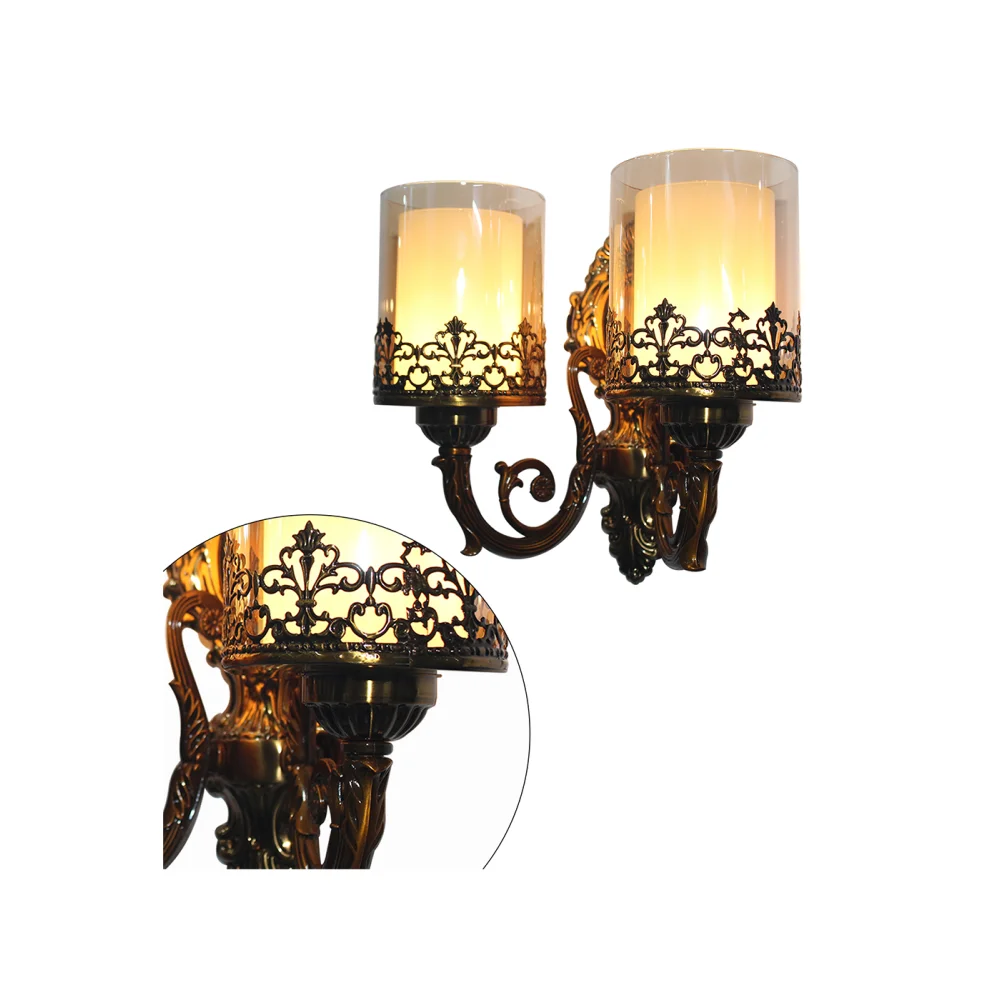 Classic Double Arm Wall Light for Living Room | SKE-140014/2 DACWL