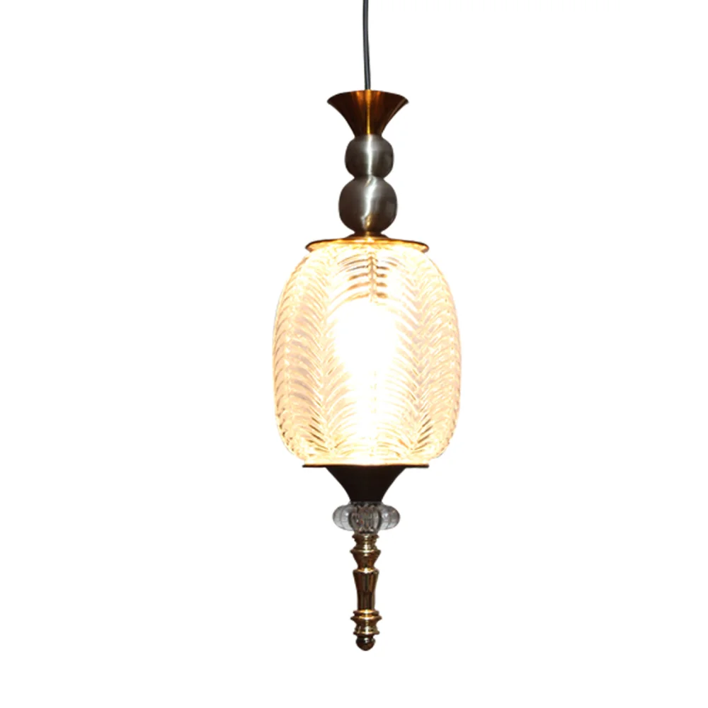 Vintage Moroccan-Inspired Hanging Pendant Light – Handcrafted Crystal Glass Finish | SKE-170002