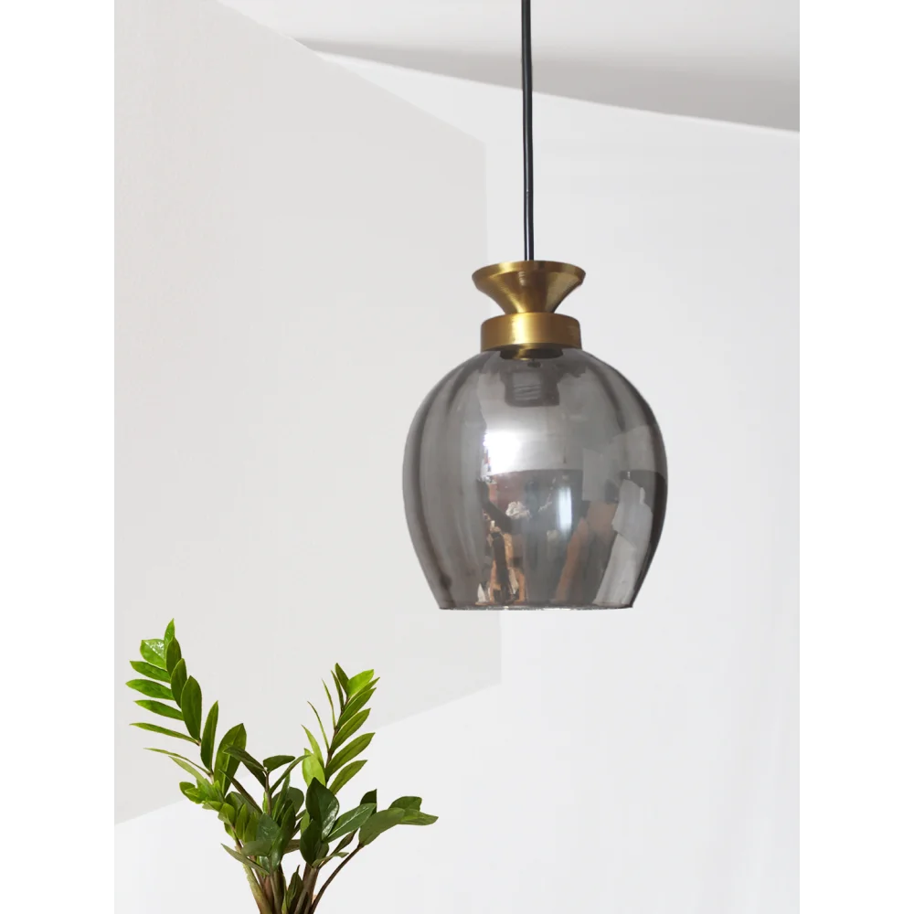 Hanging Light with Smoke Glass Shade | SKE-170003 SG