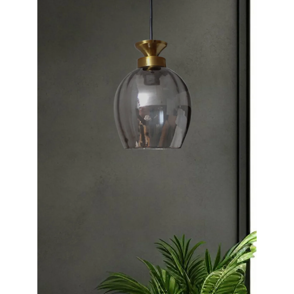 Hanging Light with Smoke Glass Shade | SKE-170003 SG