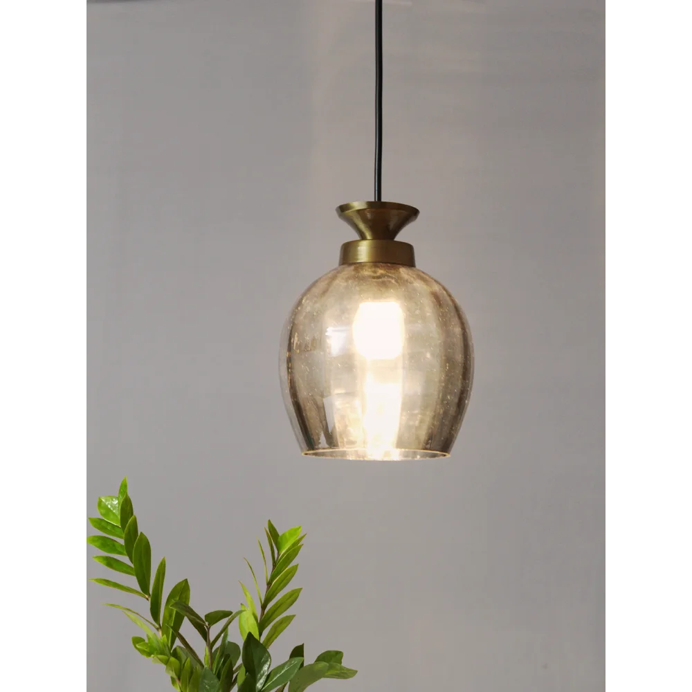 Hanging Light with Smoke Glass Shade | SKE-170003 SG