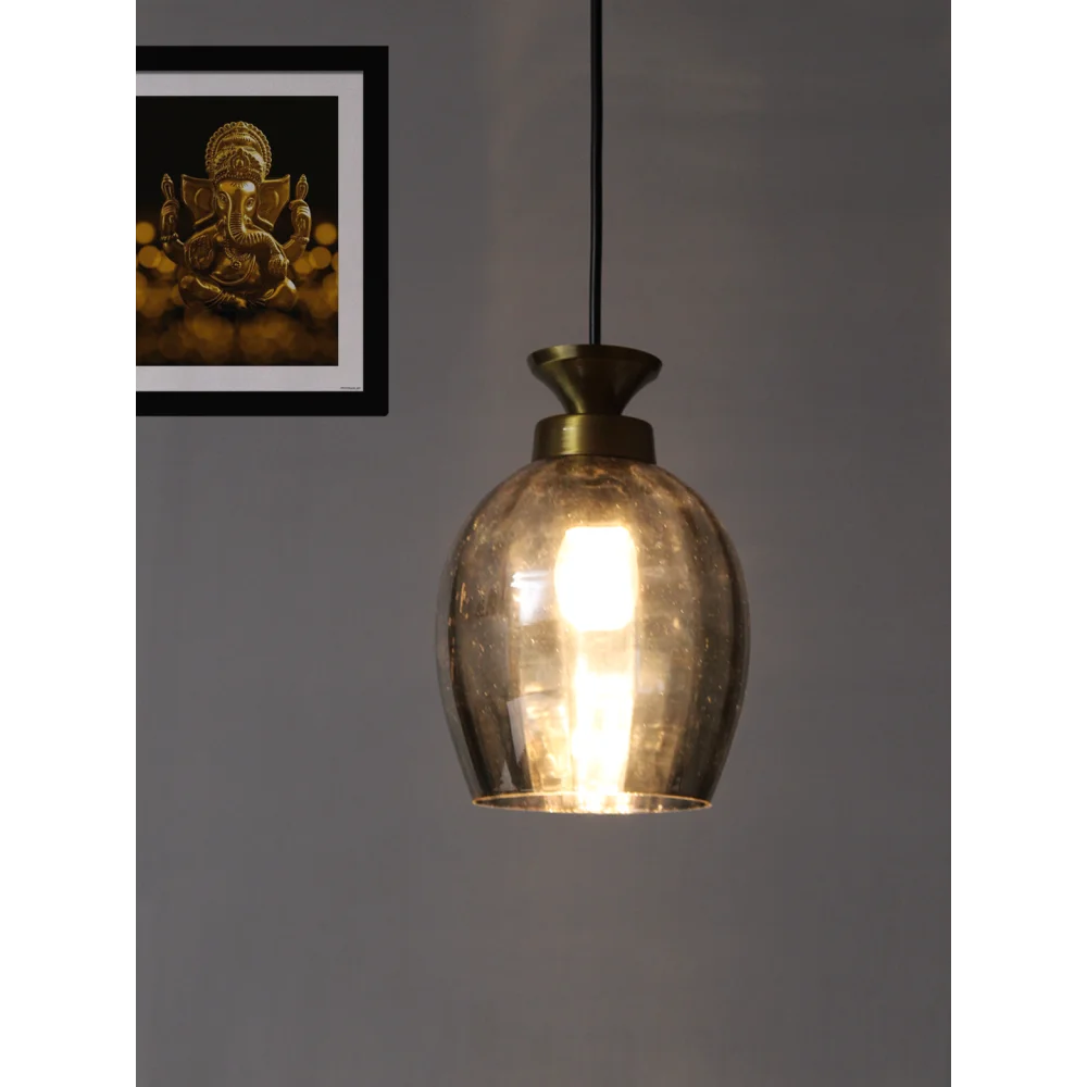 Hanging Light with Smoke Glass Shade | SKE-170003 SG