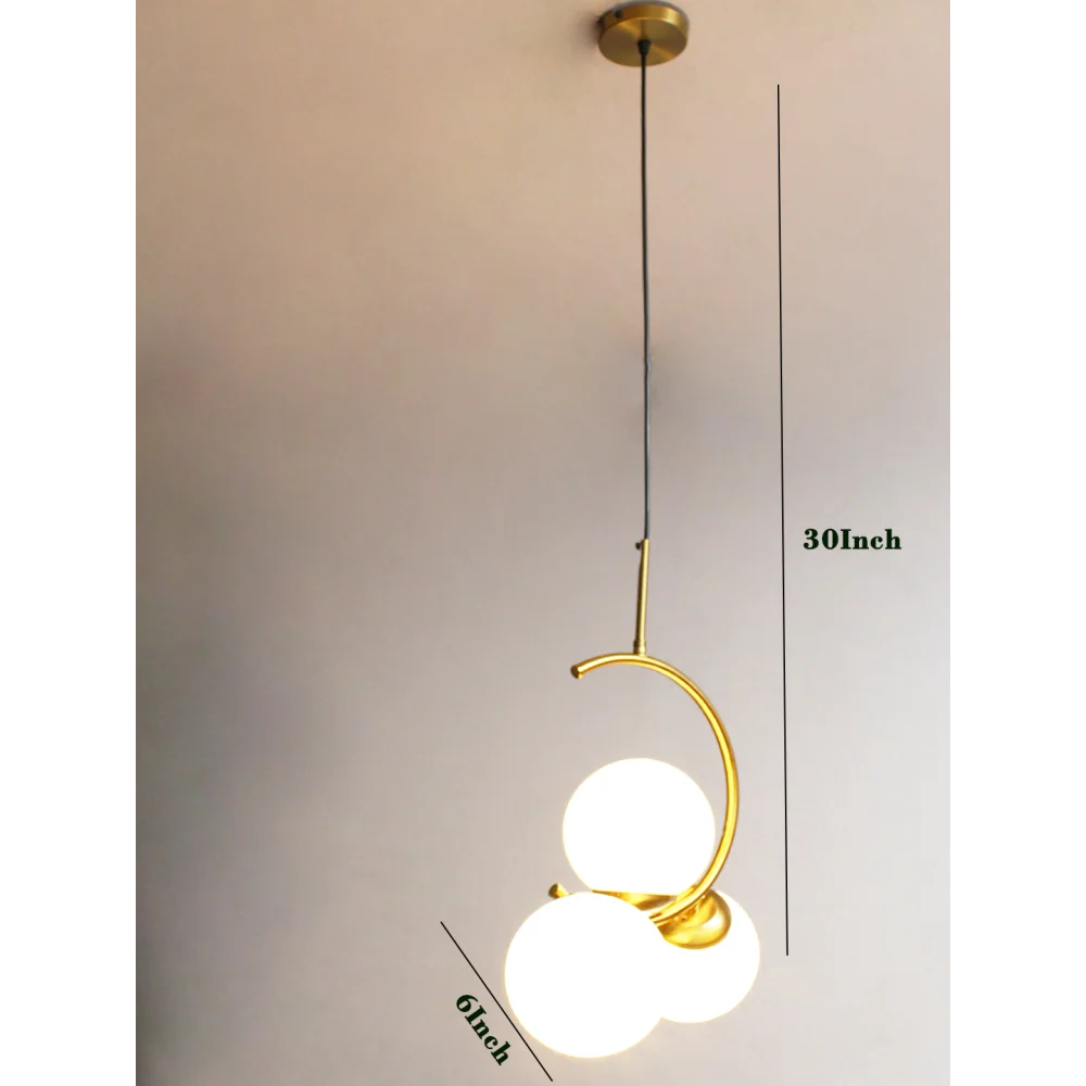 Modern Triple Globe LED Pendant Light | SKE-210001-3G
