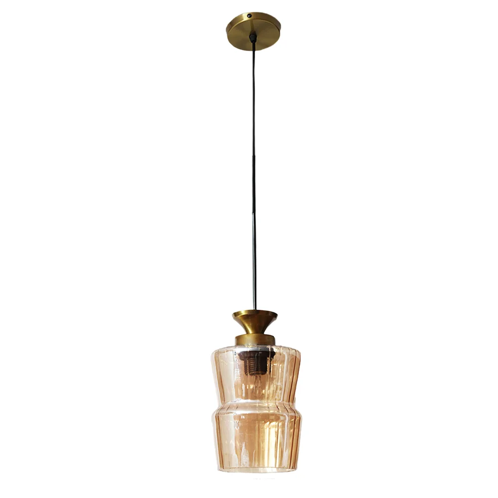 Amber Crest Glass Pendant Light | SKE-170006