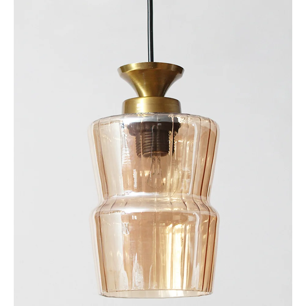 Amber Crest Glass Pendant Light | SKE-170006