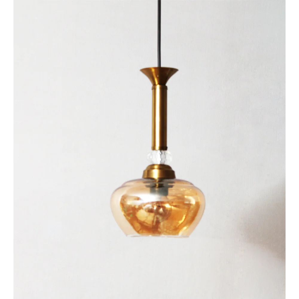 Amber Kachori Glass Hanging Lamp | SKE-170008_KG