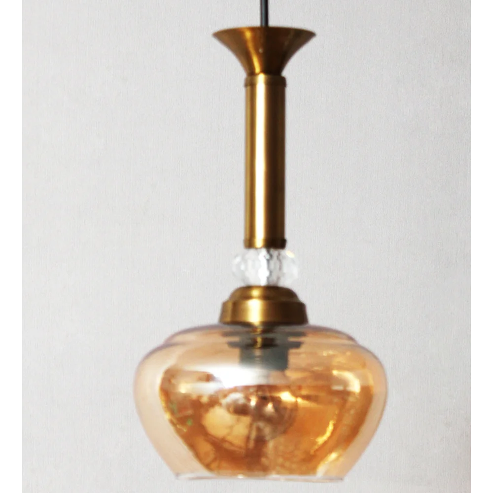 Amber Kachori Glass Hanging Lamp | SKE-170008_KG