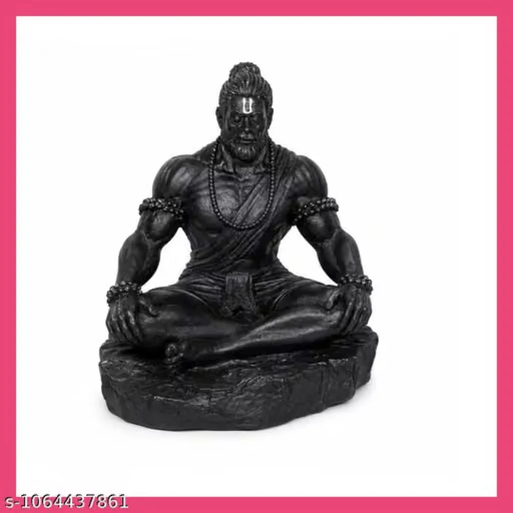 Hanuman Ji Idol Figurine Showpiece Polyresin Home Decor Statue Vastu Feng Shui Spiritual Item for Living Room Pooja Room Temple Mandir Office Gift Present