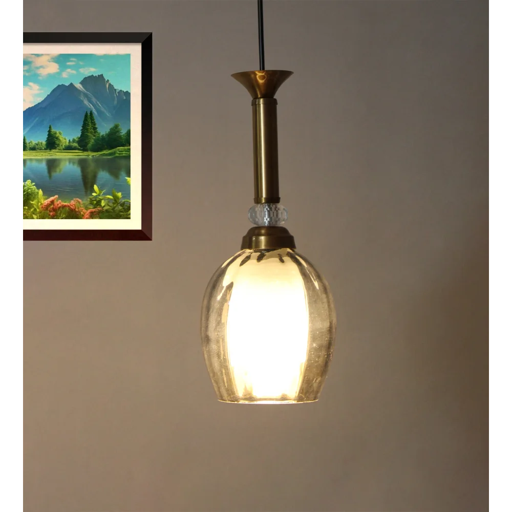 Pendant Light with Smoke Grey Glass Pendant Light | SKE-170008_SGG